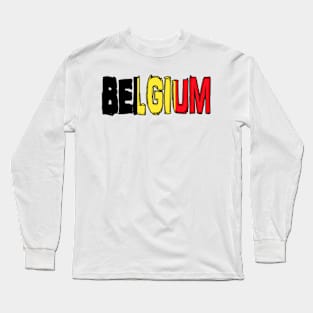 Belgium Long Sleeve T-Shirt